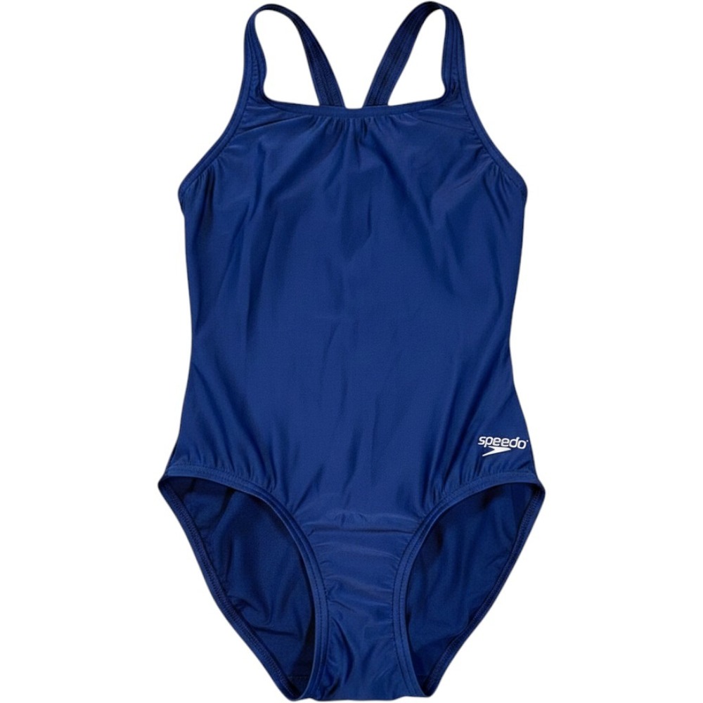 Speedo Eco Solid Super Pro 434 One Piece Swimsuit Navy Blue Womens 8/34 New